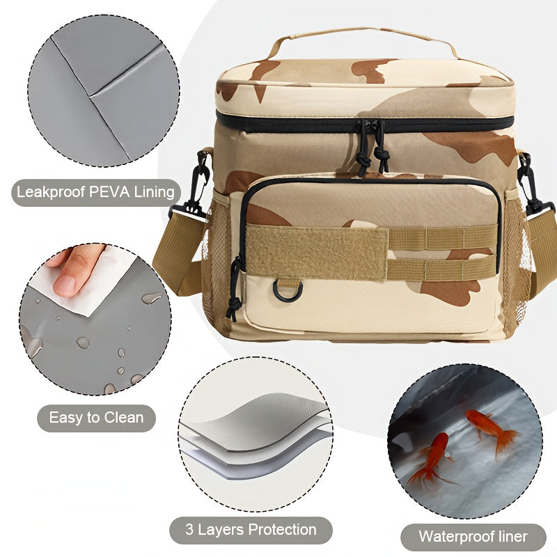 Leakproof Adjustable Strap Multiple Compartments Insulated Cooler Lunch Bag