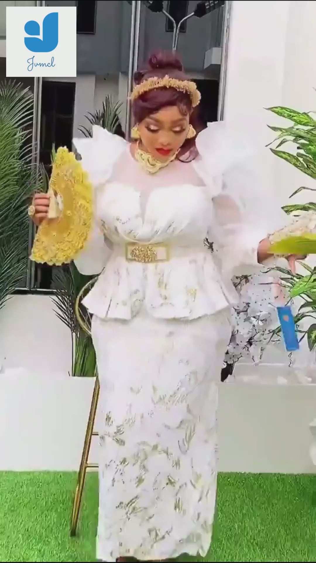 Load video: African Dresses for Women – New Fashion Plus Size Sequin Evening Party Long Dress